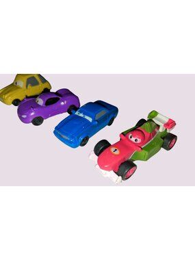 Lot Of 4 Disney Pixar Mini Cars Approx. 2 Inches - Colorful Toy Set
